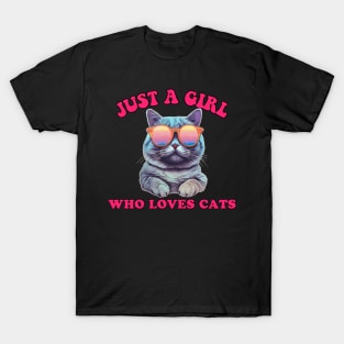 Just A Girl Who Loves Cats T-Shirt